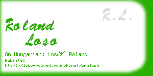 roland loso business card